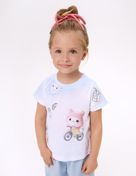 Дизайнерская футболка для девочки