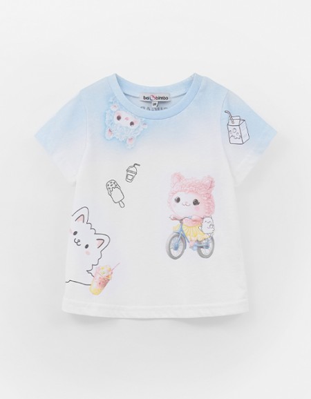 Дизайнерская футболка для девочки