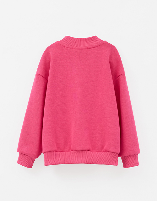 Жакет-бомбер в оттенке фуксия для девочки