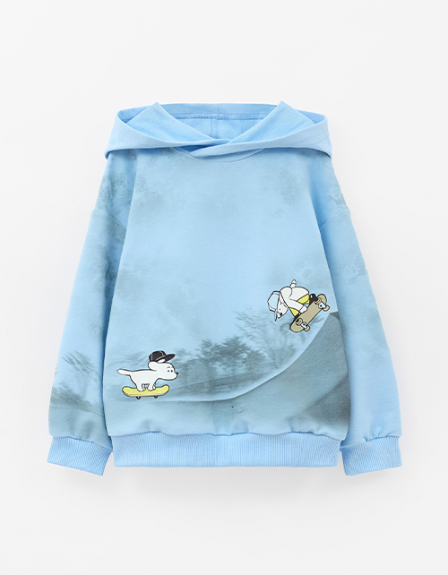 Худи с браш-эффектом для мальчика