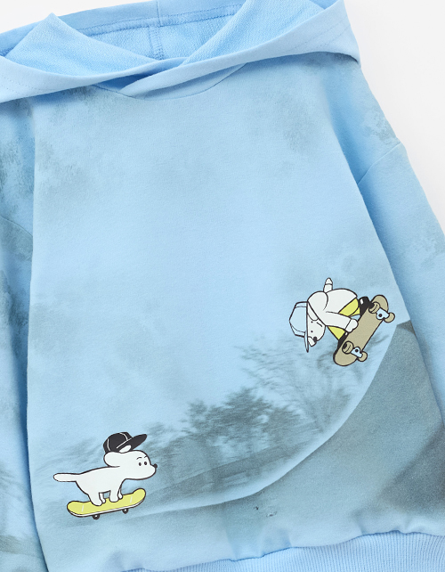 Худи с браш-эффектом для мальчика