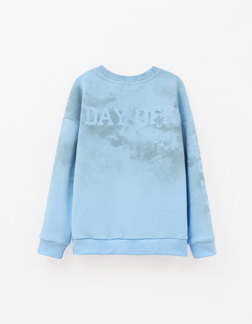 Свитшот с браш-эффектом для мальчика