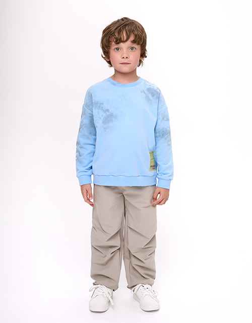 Свитшот с браш-эффектом для мальчика