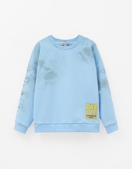 Свитшот с браш-эффектом для мальчика