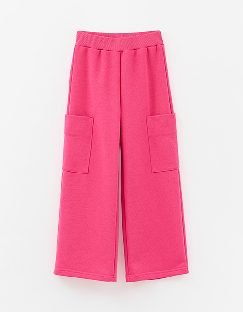 Брюки-карго оттенка фуксия для девочки