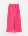 Брюки-карго оттенка фуксия для девочки