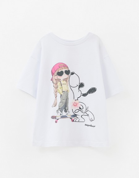 Дизайнерская футболка для девочки