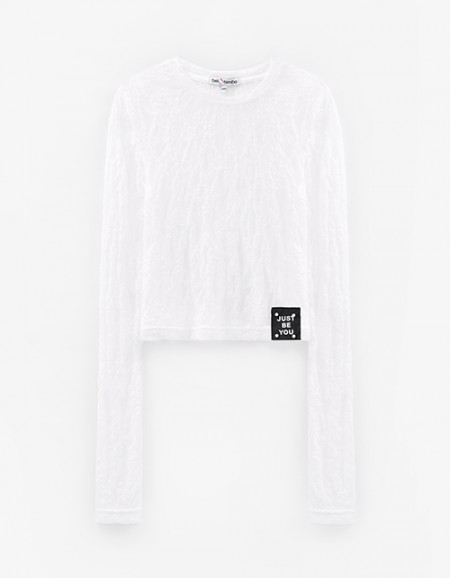 Кружевной лонгслив для девочки