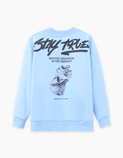 Свитшот с браш-эффектом для мальчика