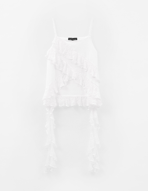 Белая блузка в стиле бохо для девочки