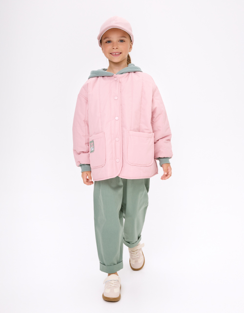 Весенняя стёганая куртка для девочки