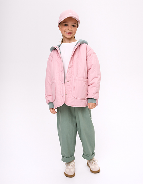 Весенняя стёганая куртка для девочки
