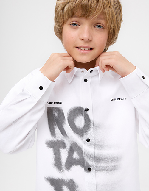 Белая рубашка для мальчика