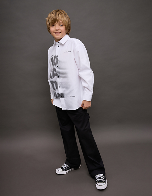 Белая рубашка для мальчика