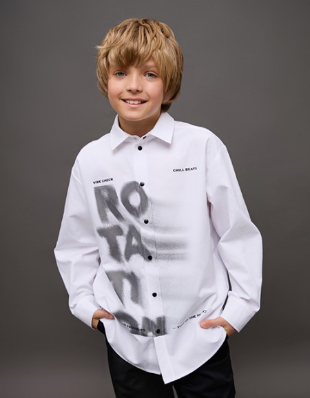 Белая рубашка для мальчика