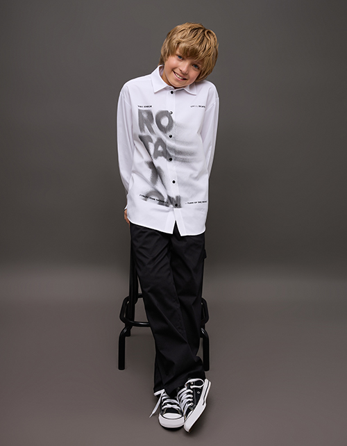 Чёрные брюки для мальчика