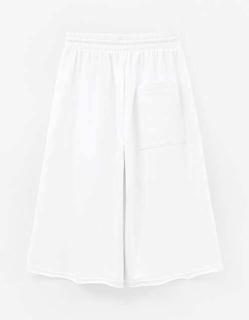 Белые удлинённые бермуды для девочки