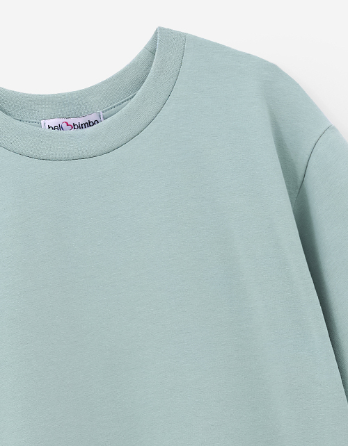 Мятная футболка