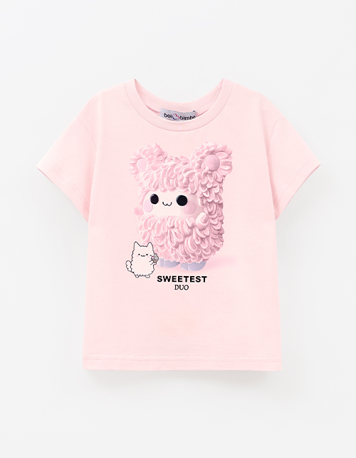 Пудрово-розовая футболка для девочки Пудрово-розовая футболка для девочки