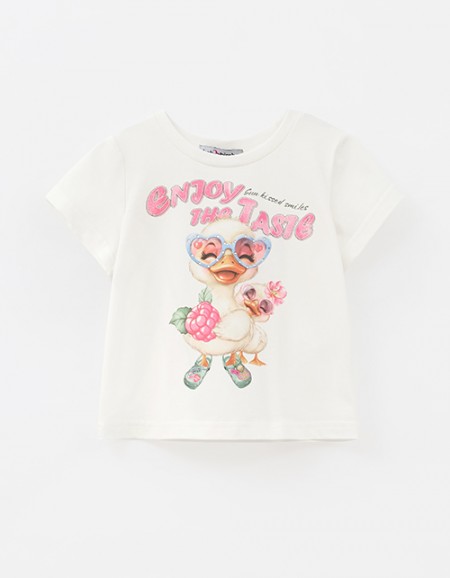 Молочная футболка для девочки Молочная футболка для девочки