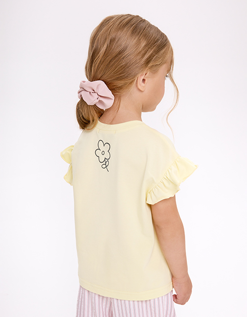 Светло-жёлтая футболка для девочки Светло-жёлтая футболка для девочки