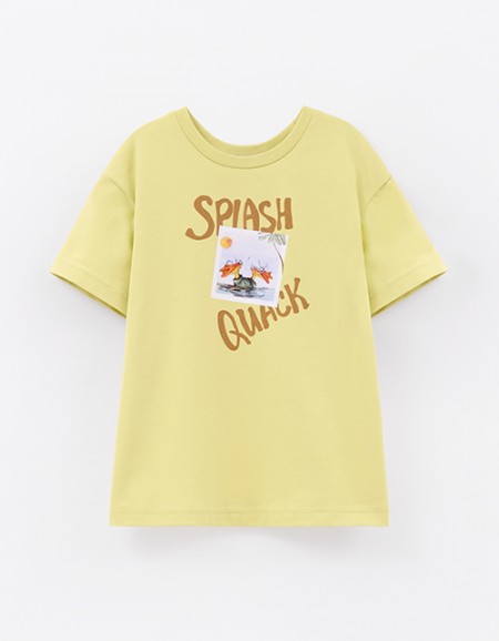 Фисташковая футболка для мальчика