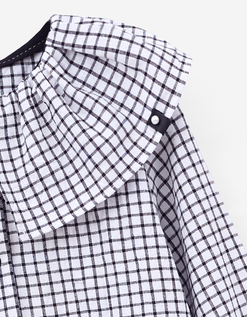 Блузка в клетку для девочки Блузка в клетку для девочки