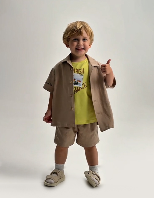 Льняные шорты для мальчика