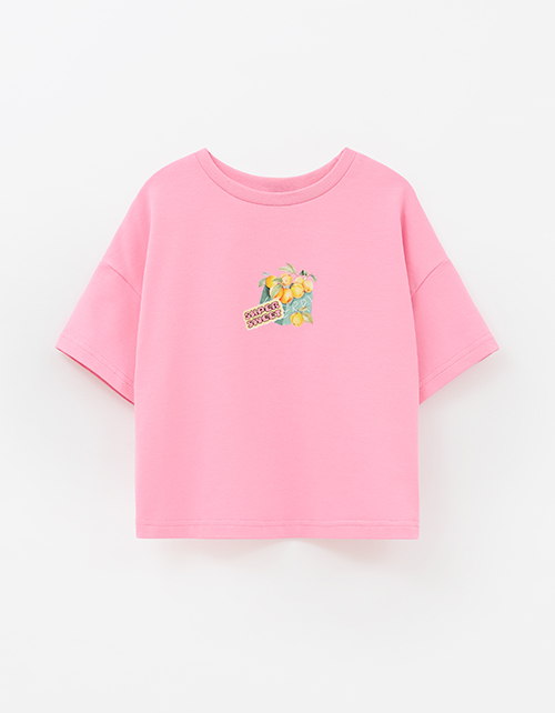 Розовый укороченный топ для девочки Розовый укороченный топ для девочки