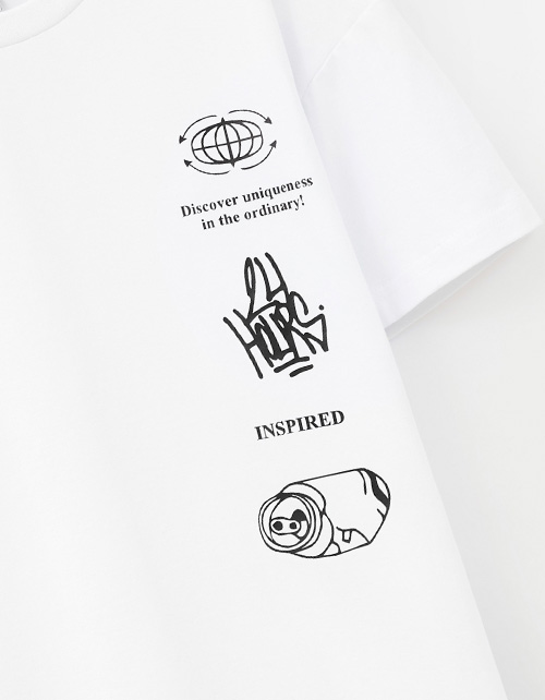 Белая футболка для мальчика Белая футболка для мальчика