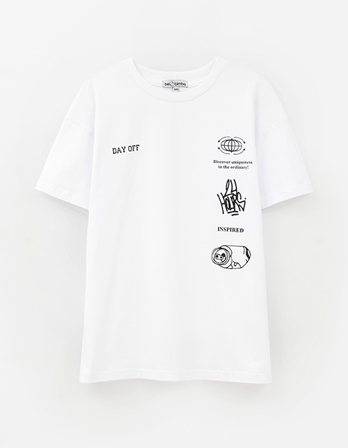 Белая футболка для мальчика Белая футболка для мальчика