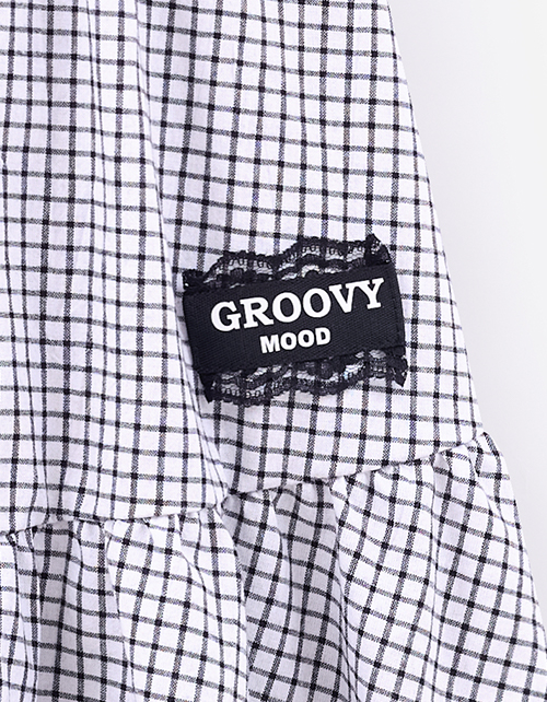 Сарафан в клетку на бретелях для девочки