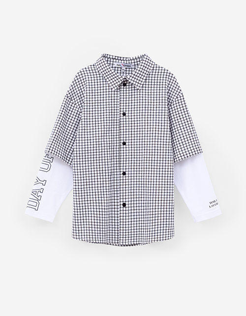 Рубашка в клетку для мальчика Рубашка в клетку для мальчика