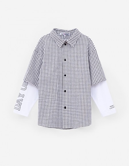 Рубашка в клетку для мальчика Рубашка в клетку для мальчика