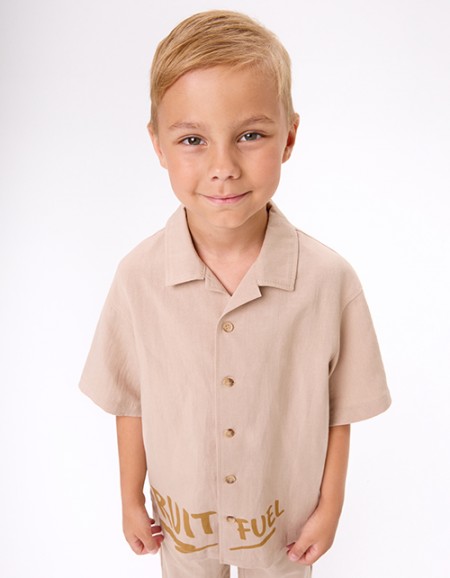 Льняная рубашка для мальчика