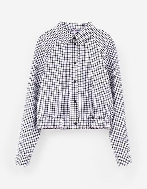 Укороченный жакет-рубашка для девочки