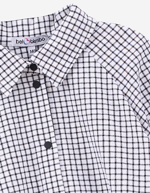 Укороченный жакет-рубашка для девочки