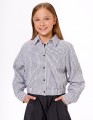 Укороченный жакет-рубашка для девочки