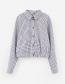 Укороченный жакет-рубашка для девочки