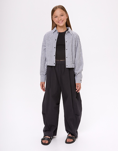 Укороченный жакет-рубашка для девочки