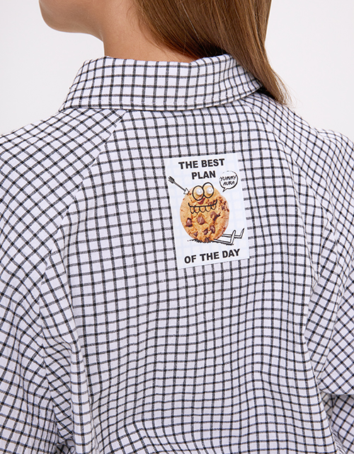 Укороченный жакет-рубашка для девочки