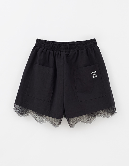 Чёрные шорты-боксёры для девочки