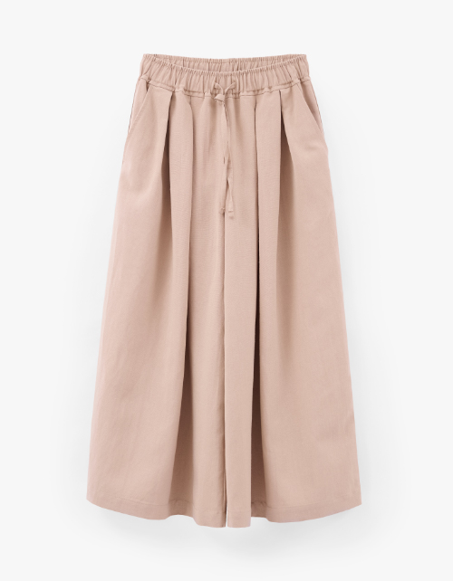 Льняные укороченные кюлоты для девочки Льняные укороченные кюлоты для девочки