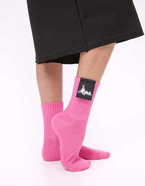 Яркие розовые носки для девочки