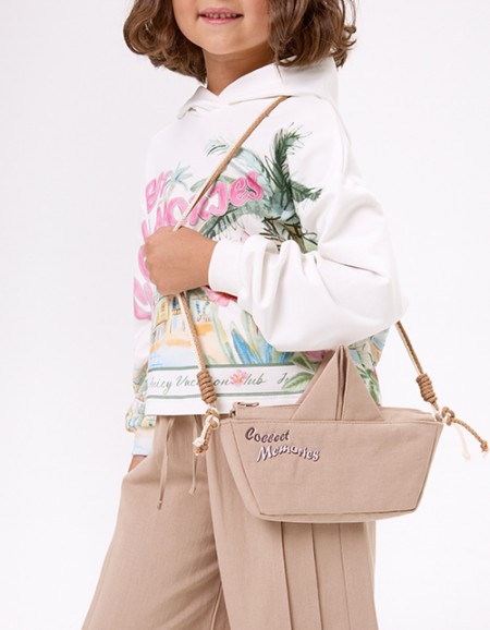 Авторская льняная сумка для девочки