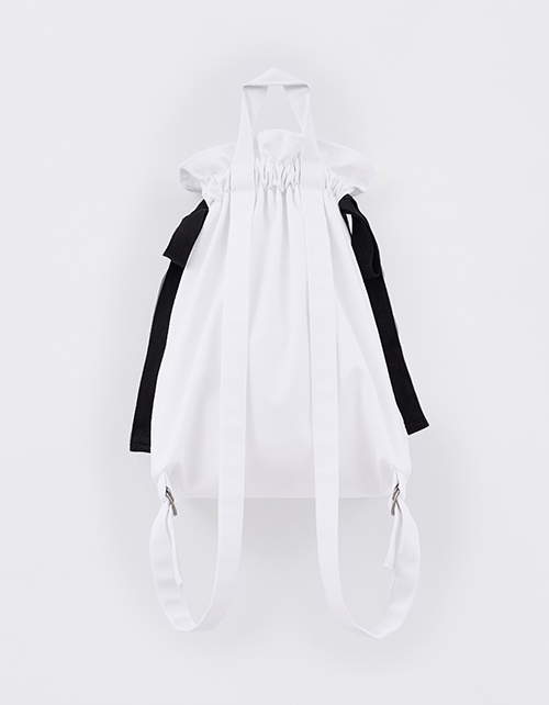 Дизайнерский белый рюкзак для девочки