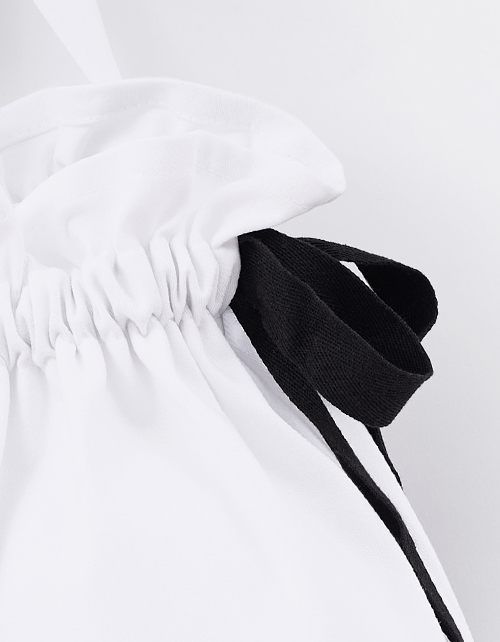 Дизайнерский белый рюкзак для девочки