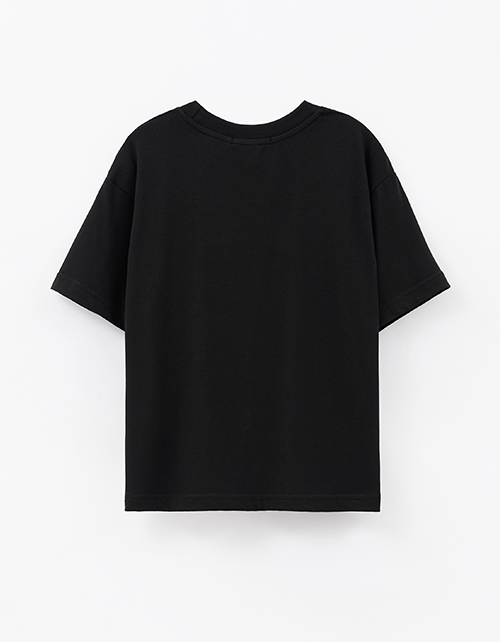 Чёрная футболка для мальчика