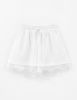 Белые шорты-боксёры для девочки