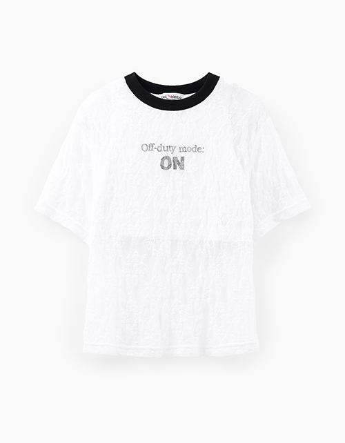 Кружевная футболка для девочки